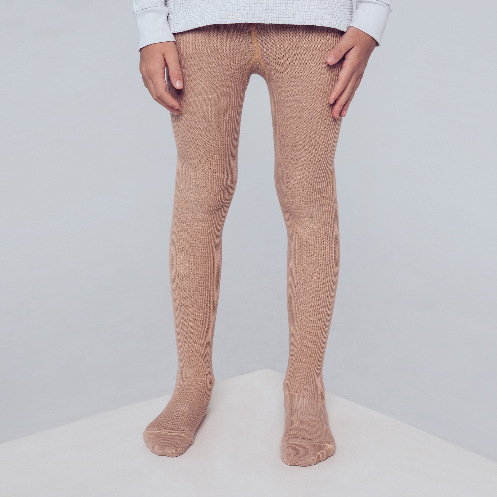 Strumpfhose ohne Trägern - Beige Braun